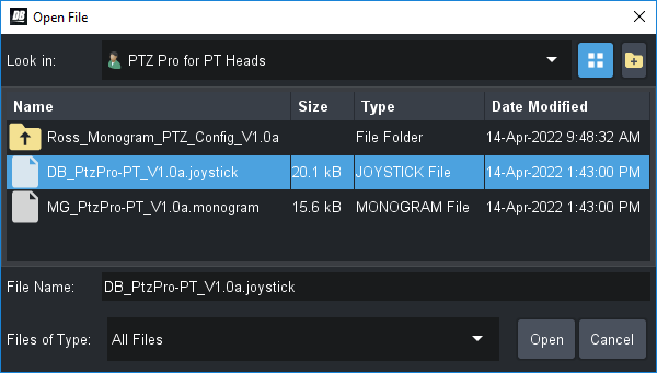 MG-DB-RestoreSettings-OpenFile