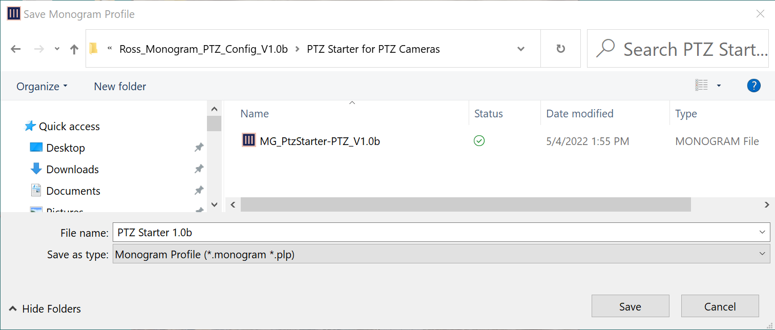 MG-SaveMonogramProfile