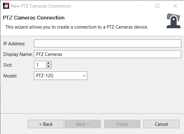 NewPTZcameraConnection