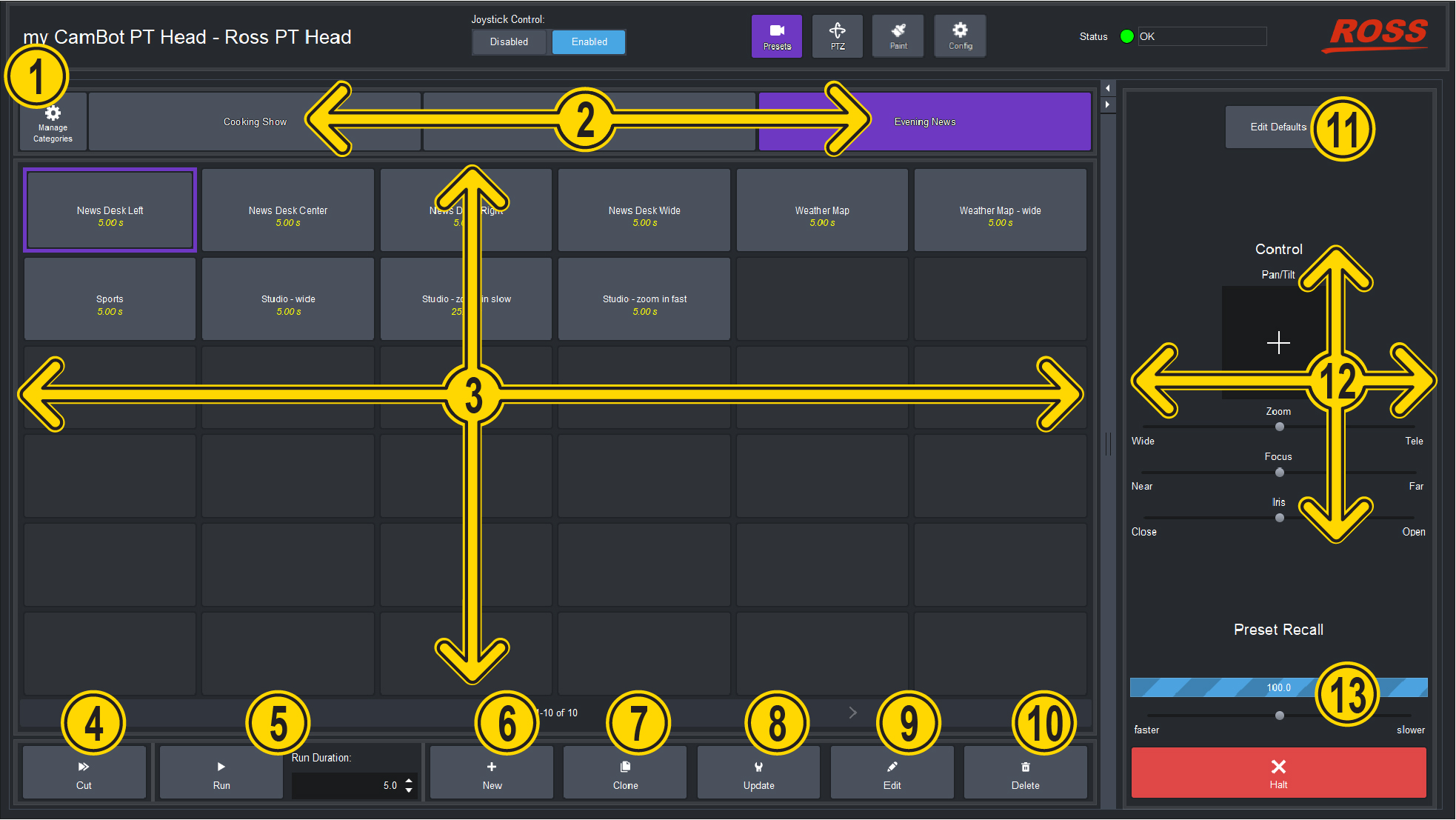 Image of Presetspanel pm.