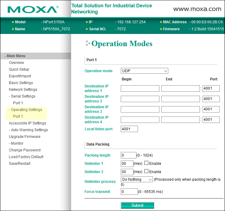 RossOperatingSettingsPort1