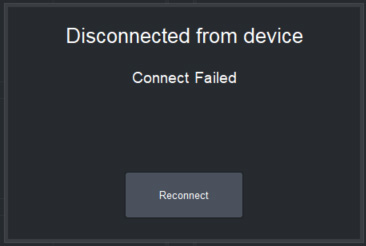 status_DisconnectFromDevice_failed_Error