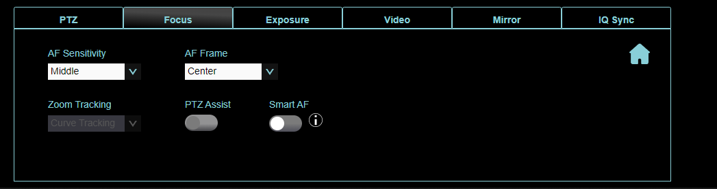 Focus Tab - One Push AF removed